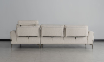Calgary Light Gray Right Facing Corner Sofa