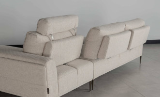 Calgary Light Gray Right Facing Corner Sofa