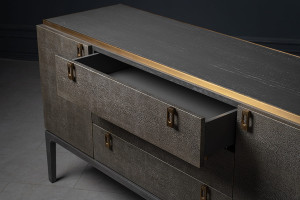 Glamour Chest of Drawers with 2 Doors and 3 Drawers