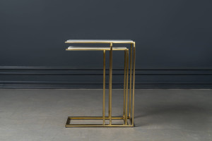 Soho Marble Top Side Tables Set of 2