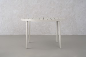 Taormina Light Round Dining Table D120 cm Haze Sandy