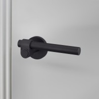 Door Handle set Cast Welders Black Sprung