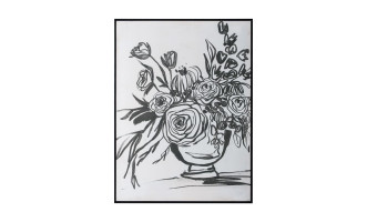 Floral outline Wall art