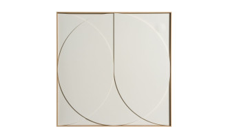 Circle bas-relief Wall art