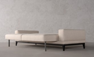 Foster Sofa Bed with Black Oak Legs (Cosmic 21540-04)