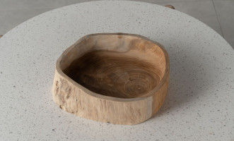 Natural Wooden Teak Bowl