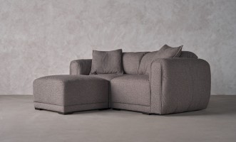 Nuvola 2-seater Straight Sofa (Fabric: FIORD PLAIN col.106 (Cat. 3))