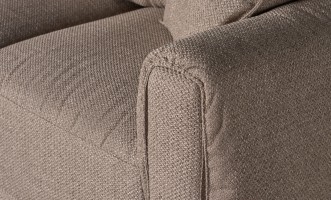 Nuvola 2-seater Straight Sofa (Fabric: SAGA 03 MUSHROOM (Cat. 3))