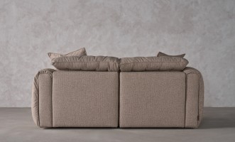 Nuvola 2-seater Straight Sofa (Fabric: SAGA 03 MUSHROOM (Cat. 3))