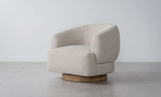 Bonnie Swivel Armchair (Fabric A1417 Color 4C)