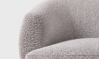 Bonnie Swivel Armchair (Fabric Mucca Bella 13)