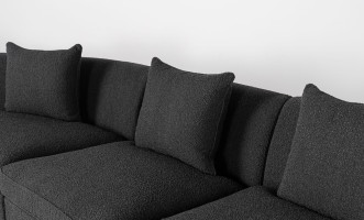 Jenner Curved Sofa (Fabric MS248-15)