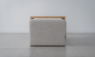 Aubern Coffee Ottoman (Fabric A3196, Color 1A)