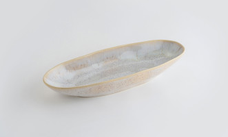 Eivissa Oval Platter Sand Beige 33 cm