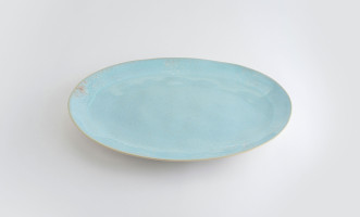 Eivissa Oval Platter sea blue 45 cm