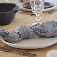 Emilia Napkin seed gray 50% linen 50% cotton