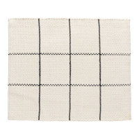 Joana Placemat white-black 100% Recycled Cotton 30x40 cm