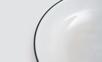 Soup/Pasta Plate Beja White-Blue 21,1 cm