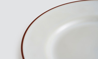 Salad/Dessert Plate Beja White-Red 22,6 cm