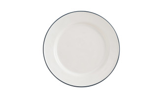 Round Platter Beja White-Blue 38 cm