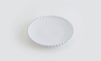 Pearl Bread Plate cloud white 17 cm