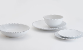 Pearl Salad/Dessert Plate white cloud 22 cm