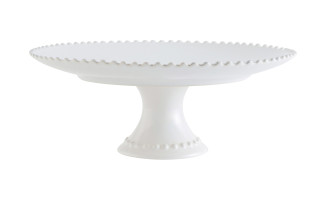 Pearl Footed Plate cloude white 33cm