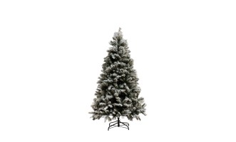 Christmas Tree Plastic Snowy Green M