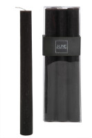 Table Candle Brown/Black 9H Box 6 