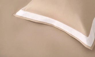 Fitted Sheet Plaza Taupe 160x200 cm