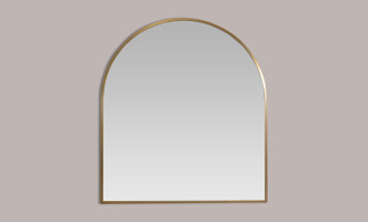 Marion Arch Mirror Brass Finish 91x102 cm