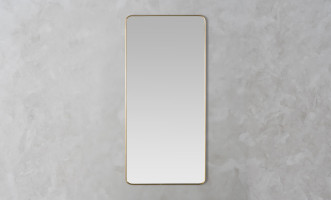 Walker Mirror Brass Finish L