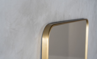 Walker Mirror Brass Finish L