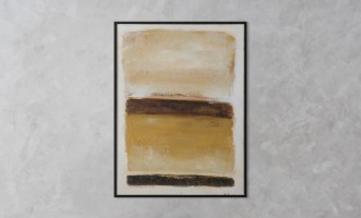Ochre Square Wall Decoration
