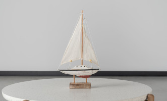 Sailboat With Fabric Sail Medium