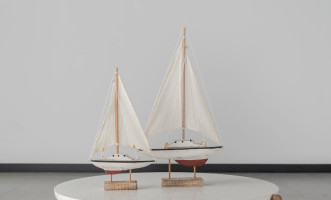 Sailboat With Fabric Sail Medium
