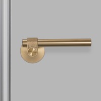 Door Handle set Cast Brass Sprung