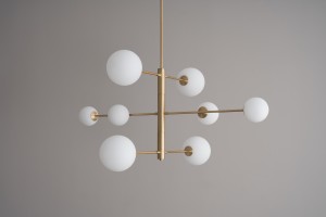 Orbit Pendant Lamp / brass