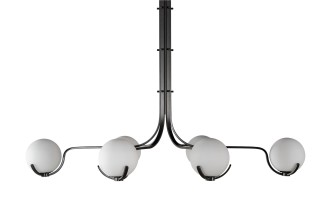 Scoop Chandelier Dining / dark bronze