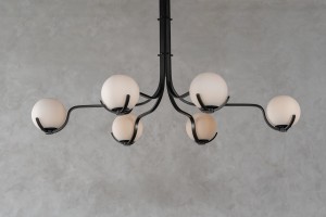 Scoop Chandelier Dining / dark bronze