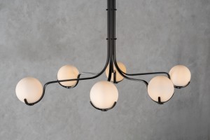 Scoop Chandelier Dining / dark bronze