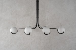 Scoop Chandelier Dining / dark bronze