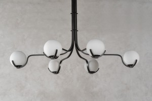 Scoop Chandelier Dining / dark bronze