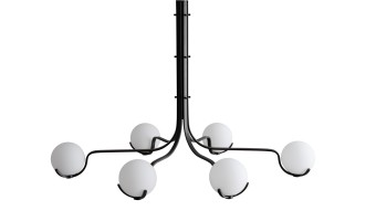 Scoop Chandelier Dining / dark bronze