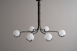 Scoop Chandelier Dining / dark bronze