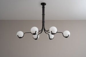 Scoop Chandelier Dining / dark bronze