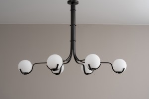 Scoop Chandelier Dining / dark bronze
