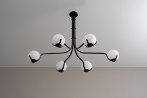 Scoop Chandelier Dining / dark bronze