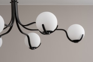 Scoop Chandelier Dining / dark bronze