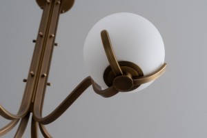 Scoop Chandelier Dining / dark brass